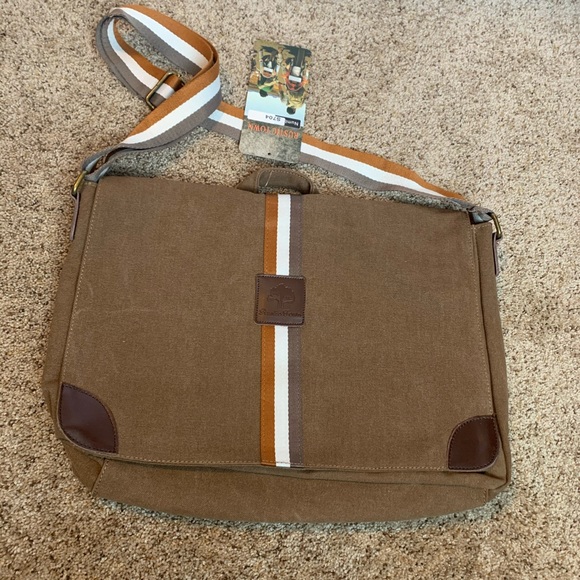 rustic town messenger bag